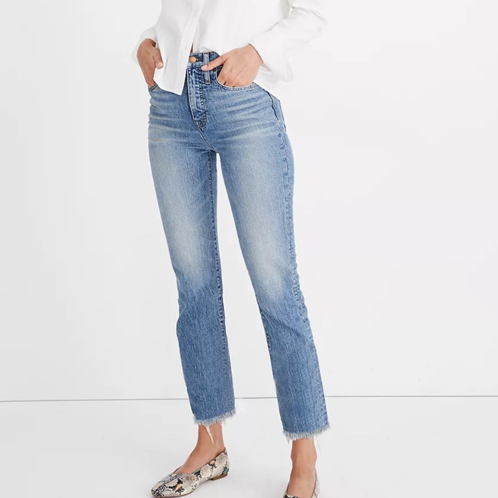 Madewell The Perfect Vintage Jean in Ainsworth Wash Straight Leg - Picture 1 of 9